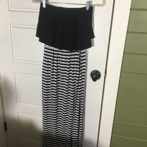 Jenny Boston Striped Maxi Dress
